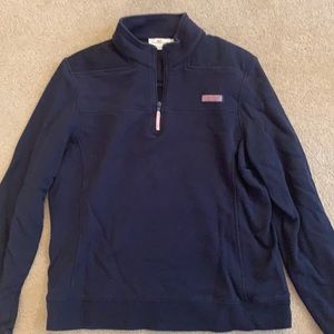 Navy Quarter zip Vineyard Vines